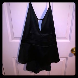 Black silk halter top!